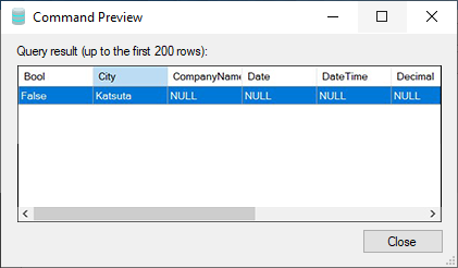 PostgreSQL Source - Command Preview